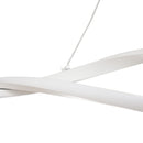 Lampadario a LED Moderno Sospeso Luce Fredda 6500K 90x9x9 cm  Argento