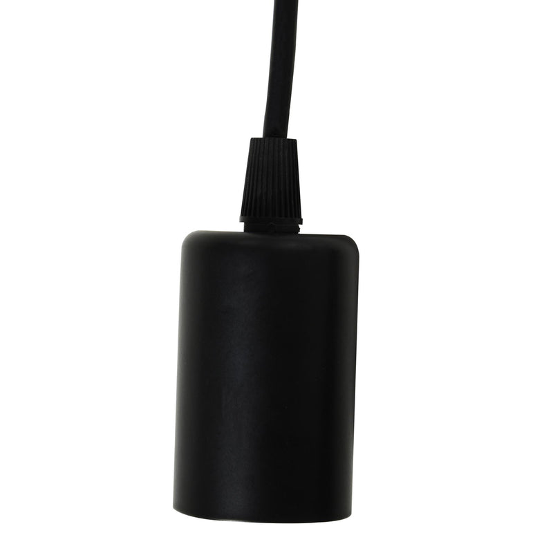 Lampadario a Soffitto Moderno a Sospensione 6 Luci E27 Ø34x16 cm  Nero