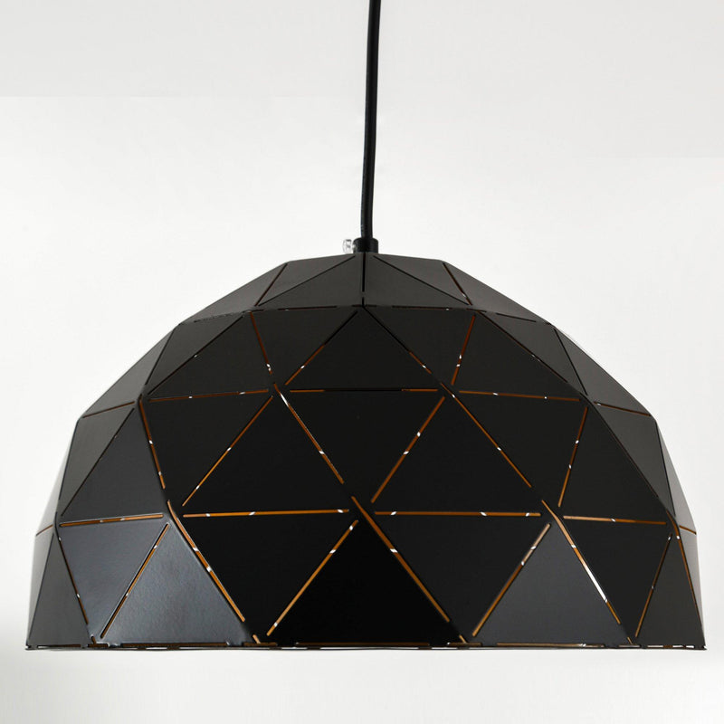 Lampadario a Soffitto Vintage a Sospensione E27 Ø30x146 cm  Nero