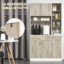 Mobile da Cucina Credenza  con Ante Cassetti e Vani Apeti 100x39x180 cm 