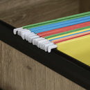 Mobiletto con Schedario e Mensole 72x55x76 cm in MDF  Legno Naturale