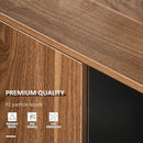 Mobiletto Portadocumenti 100x40x66 cm con Ruote  Noce e Grigio