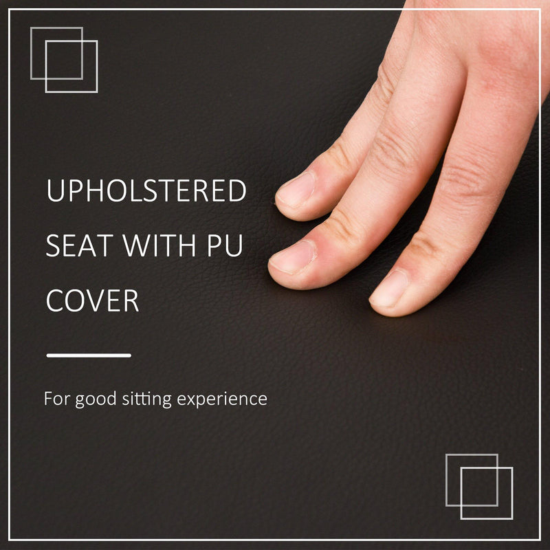 Pouf Sgabello Portascarpe 43x30x44,5 cm in Truciolare  Nero