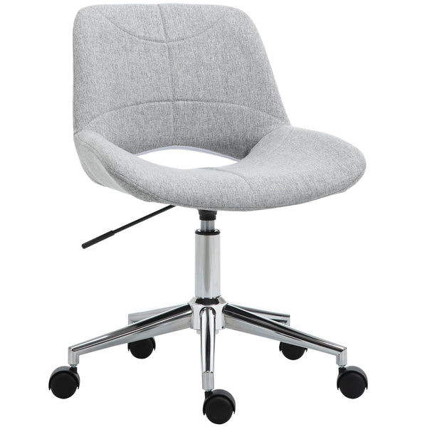 online Sedia Poltrona Operativa da Ufficio in Tessuto  Grigio Chiaro