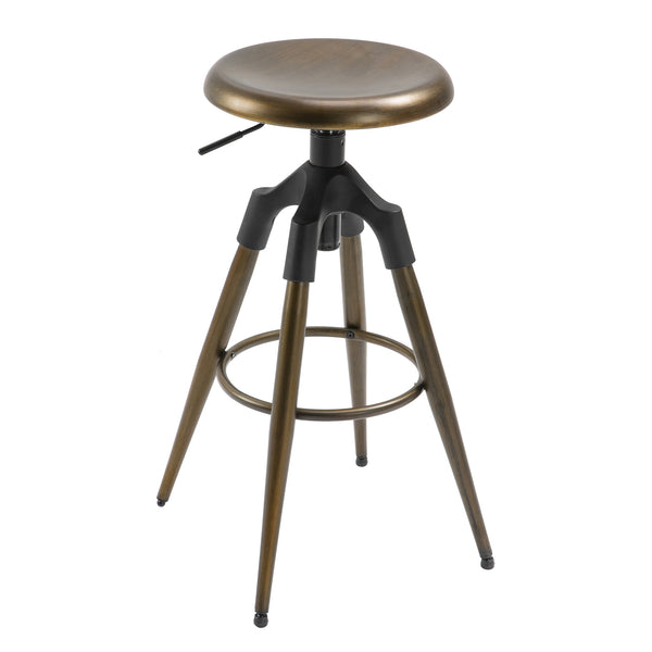 online Sgabello da Bar Alto in Metallo  Bronzo