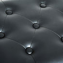 Panca Sgabello Pianoforte con Altezza Regolabile 64x35x45-55 cm in Similpelle e Legno  Nero