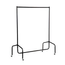 Stender Appendiabiti con Ruote 120x60x150 cm in Ferro  Nero