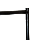 Stender Appendiabiti con Ruote 120x60x150 cm in Ferro  Nero