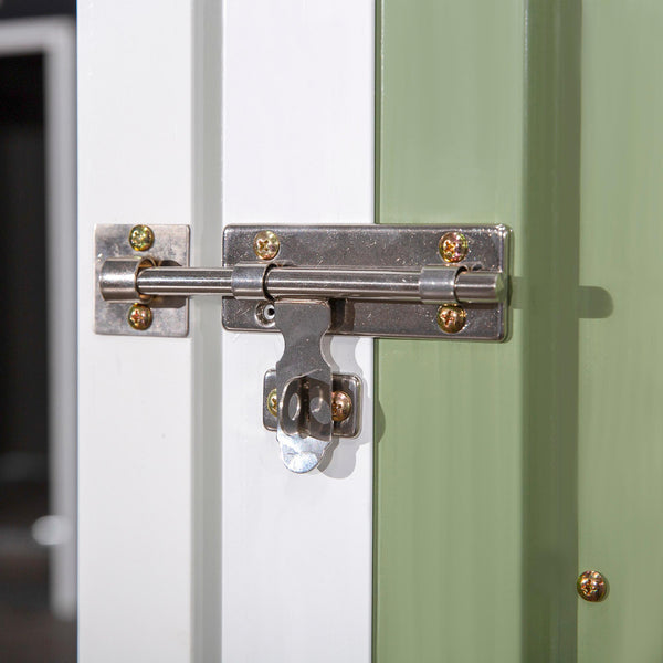 online Casetta Box da Giardino in Lamiera per Deposito Attrezzi 143x89x186 cm  Verde Chiaro