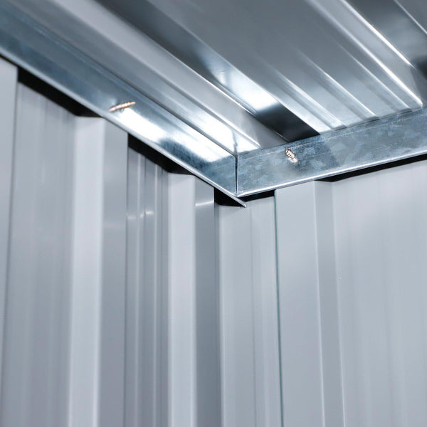 Casetta Box da Giardino in Lamiera per Deposito Attrezzi 143x89x186 cm  Verde prezzo