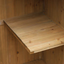 Casetta Box da Giardino in Legno per Deposito Attrezzi 77,5x54,2x179,5 cm 