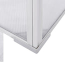 Mini Serra da Giardino 99x59,5x43,5 cm in Alluminio e PC  Argento