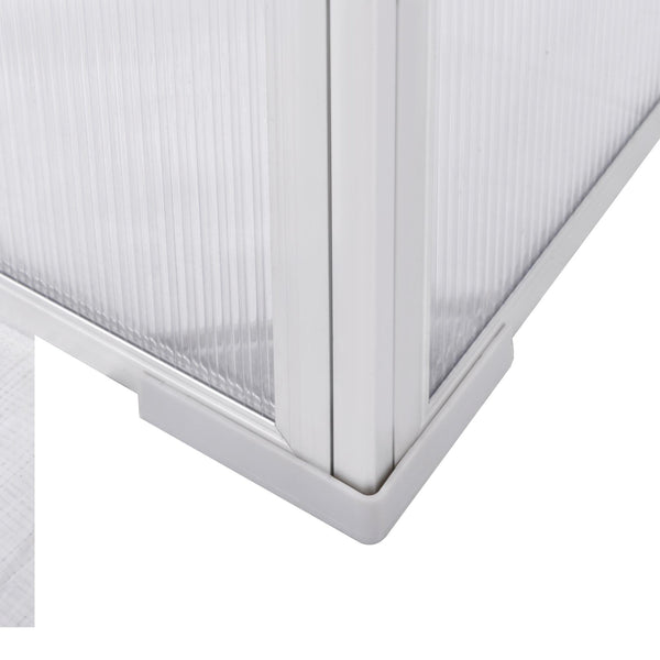 acquista Mini Serra da Giardino 99x59,5x43,5 cm in Alluminio e PC Argento