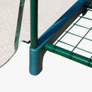 Mini Serra da Giardino 5 Ripiani 69x49x193 cm in Acciaio e PVC  Verde