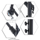 Ombrellone da Giardino Decentrato in Acciaio Ø3m  Bianco