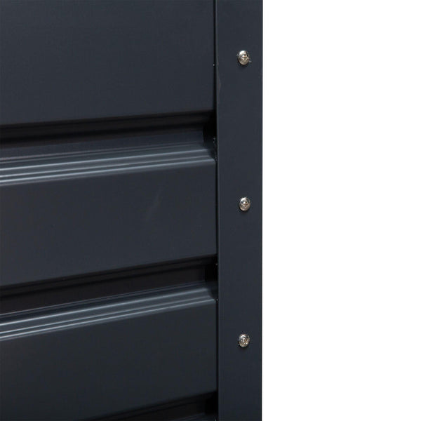 prezzo Cassapanca Baule da Esterno Rettangolare 132x61x62 cm in Acciaio  Grigiio