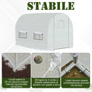 Serra a Tunnel da Giardino 295x200x190 cm in Acciaio e PE  Bianca