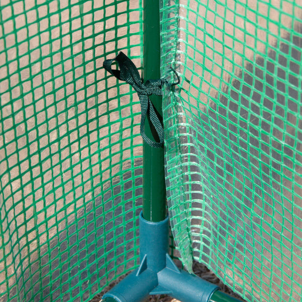 sconto Serra da Giardino 100x50x150 cm in Acciaio e PE  Verde