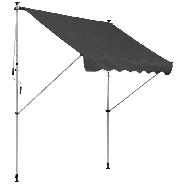 Tenda da Sole Avvolgibile 2x1,5m  Grigia sconto