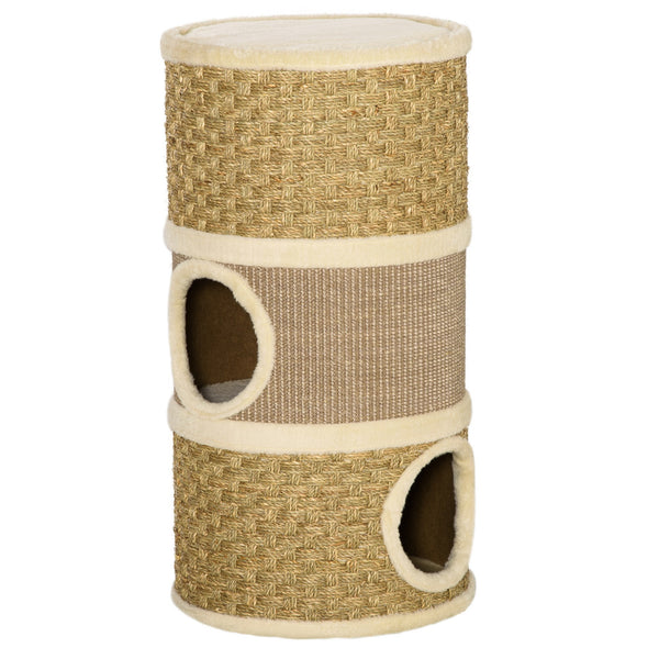 Cuccia per Gatti Tiragraffi a Torre Ø37,5x70 cm con Corda in Sisal Marrone acquista