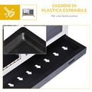 Gabbia per Conigli e Porcellini d'India 90x53x59 cm con Ruote in Legno  Grigia