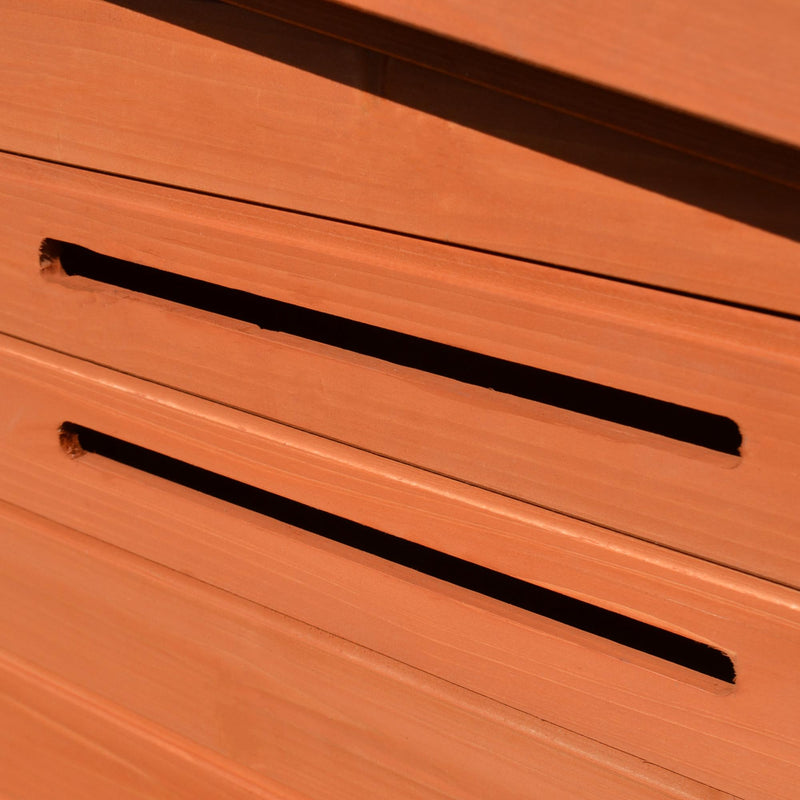 Pollaio Gabbia per Galline da Esterno 221x145x81 cm in Legno 