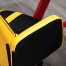 Sedia Poltrona Operativa da Ufficio in Similpelle  Nera e Gialla