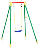 Altalena da Giardino 1 Posto 156x166x200 cm in Acciaio Kiko 1