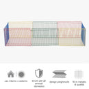 Recinto Recinzione per Animali Domestici 8pz 69x69x23 cm in Metallo Multicolor