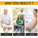 Maniglia per Alzarsi dal Letto 7 Altezze con Impugnatura Antiscivolo e Tasca Nera