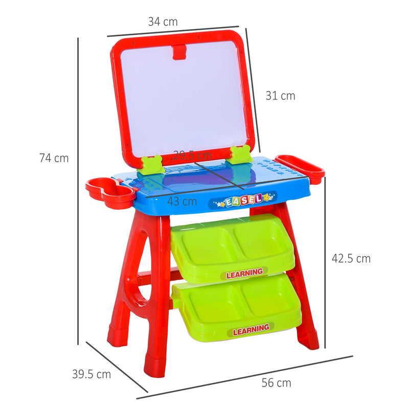 Lavagna Magnetica Banco 3 in 1 per Bambini con Accessori