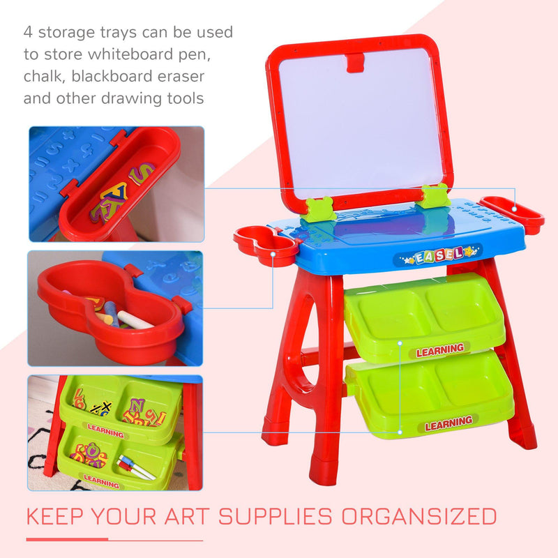 Lavagna Magnetica Banco 3 in 1 per Bambini con Accessori