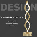 Lampada da Comodino Abat Jour a LED 12W Ø12,5x45 cm Oro