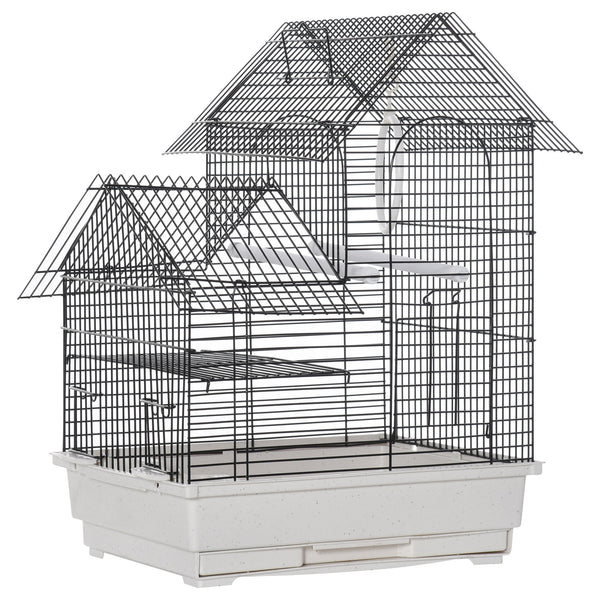 sconto Gabbia per Uccelli 39x34x47 cm in Metallo Bianca