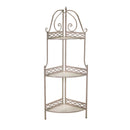 Scaffale per Piante in Metallo 3 Piani 49x33H126cm Aprilia Beige