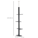 Albero Tiragraffi per Gatti 431x27x228-260 cm  Grigio