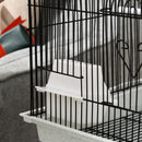 Gabbia per Uccelli 51x40x67 cm in Metallo Bianca