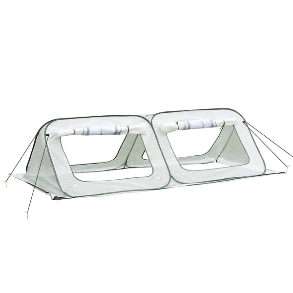 online Serra da Giardino Pieghevole 240x120x75 cm in Polietilene Bianca