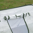 Serra da Giardino Pieghevole 240x120x75 cm in Polietilene Bianca