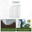 Serra da Giardino a Parete 143x118x212 cm in Polietilene Bianco