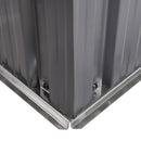 Casetta Box da Giardino in Lamiera per Robot Tagliaerba 88x87x60 cm in Acciaio Nero