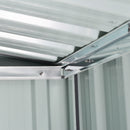 Casetta Box da Giardino in Lamiera per Robot Tagliaerba 88x87x60 cm in Acciaio Nero