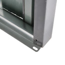 Casetta Box da Giardino in Lamiera per Robot Tagliaerba 88x87x60 cm in Acciaio Nero