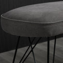 Panca Ingresso 106x35x45 cm in Lino Grigio