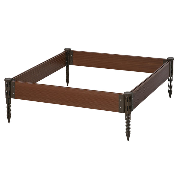 online Letto per Orto Fioriera 100x100x15 cm in Plastica Marrone