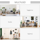 Tavolino Basso con Anta e Cassetto 100x50x40 cm in Legno Truciolare Bianco