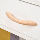 Tavolino Basso con Anta e Cassetto 100x50x40 cm in Legno Truciolare Bianco