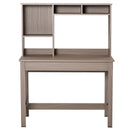 Scrivania da Ufficio Porta PC 105x50x137,5 cm con Libreria in Legno Truciolare Marrone