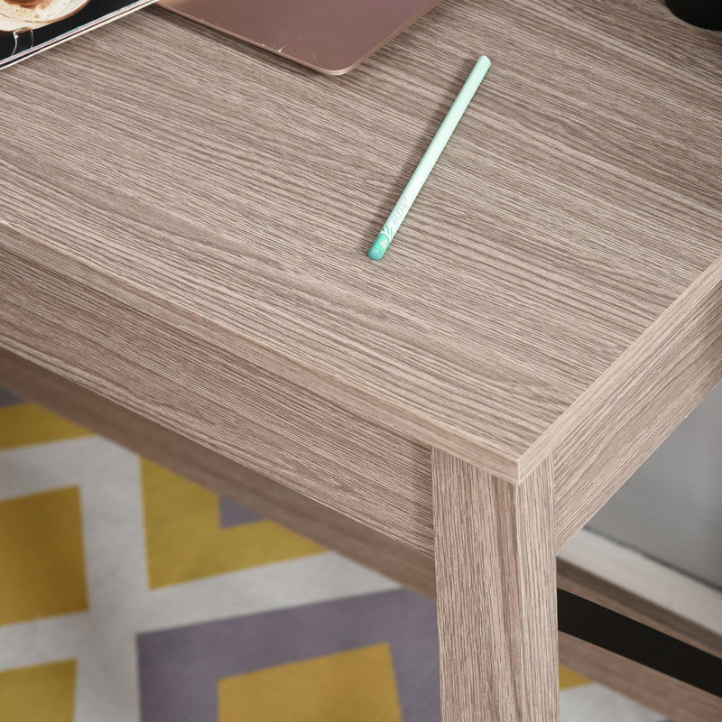 Scrivania da Ufficio Porta PC 105x50x137,5 cm con Libreria in Legno Truciolare Marrone