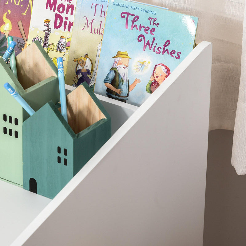 Scrivania con Libreria per Bambini 70x50x75 cm in Legno Bianca